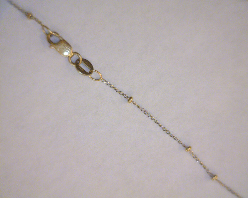 14K TT ANKLET 1.4 GRAMS 12