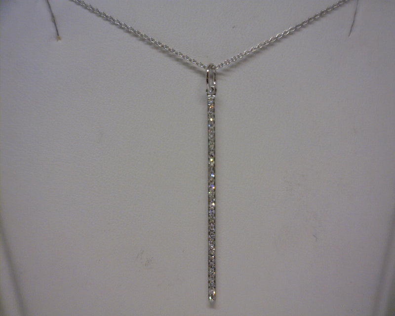 14K WG Diamond Pendant
