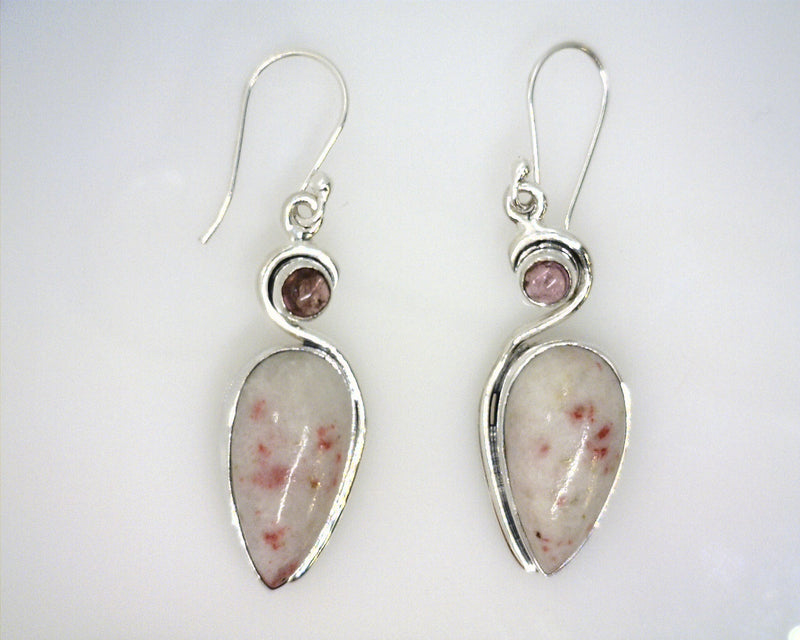 STERLING SILVER GEMSTONE EARRI
