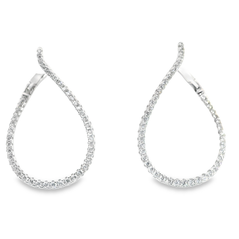 Silver CZ Earrings