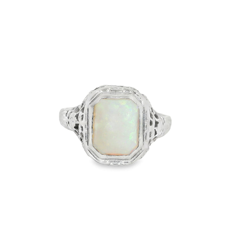 10K WG Vintage Opal Ring