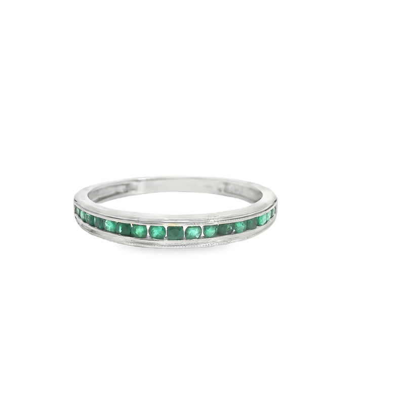 10K WG Emerald Band