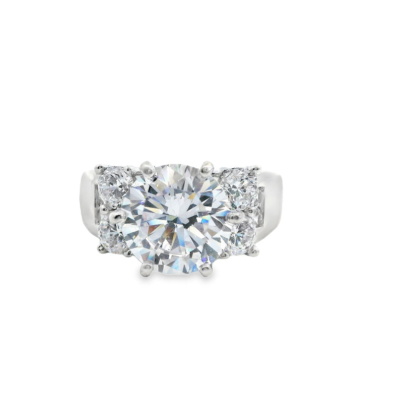 Sterling Silver CZ Wedding Ring