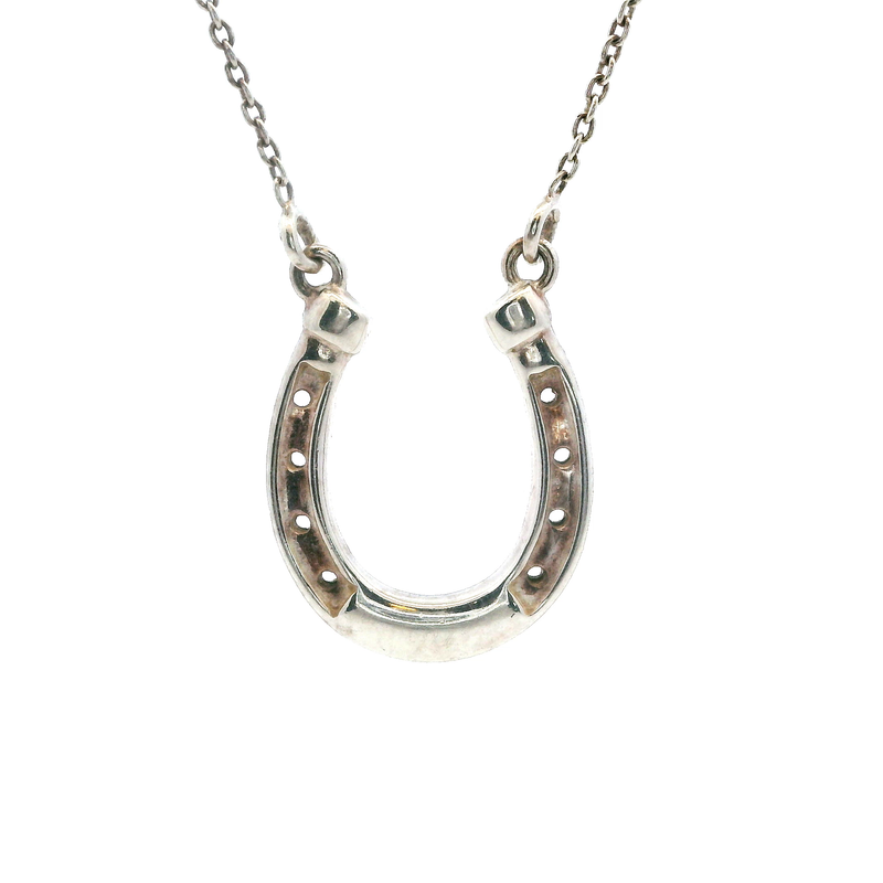Sterling Silver Horseshoe Necklace 20