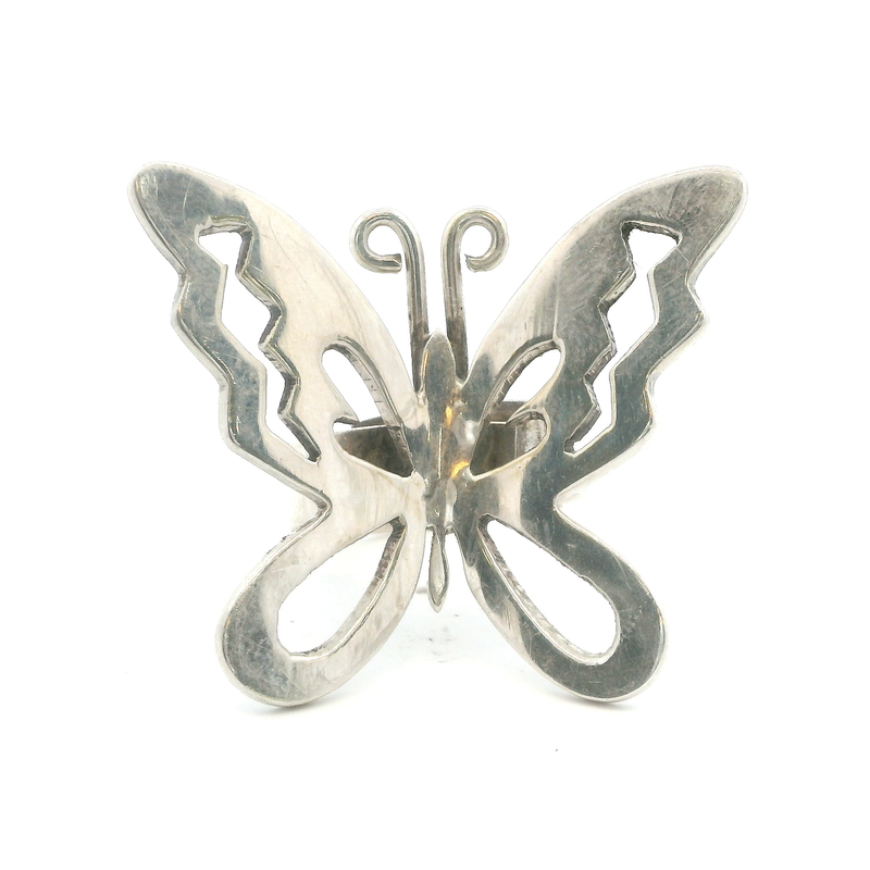 Sterling Silver Butterfly Ring