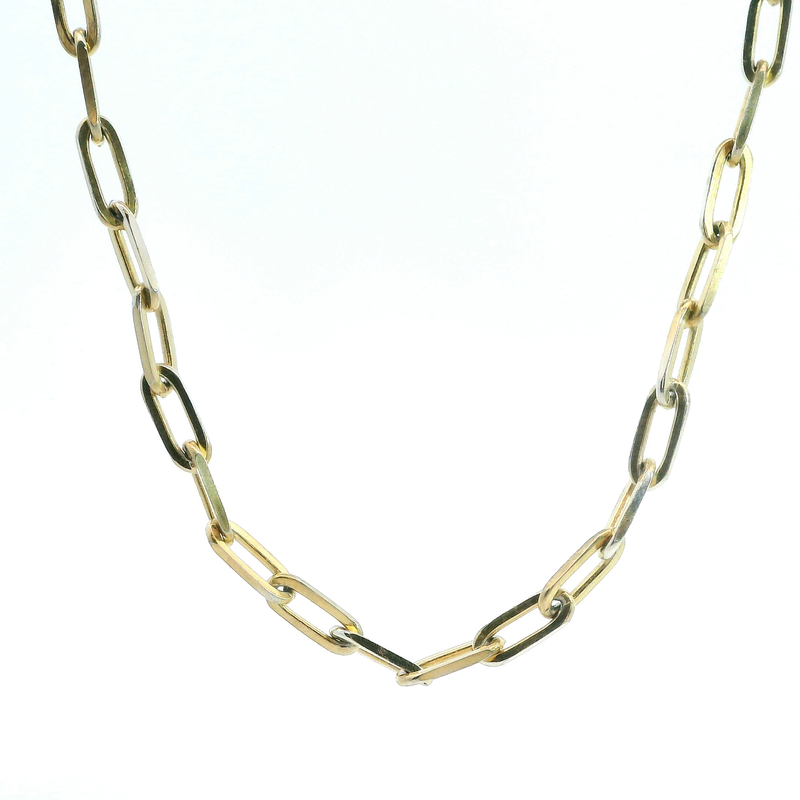 Sterling Silver Paperclip Link Chain 24