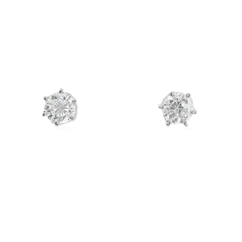 14K WG Diamond Studs 0.70 CT TW