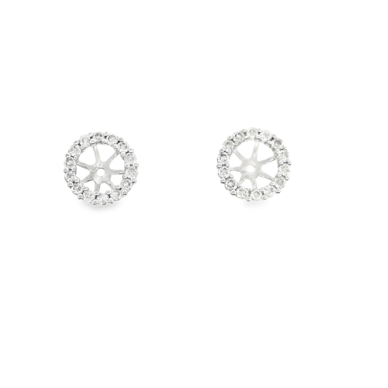 14K WG Diamond Earring Jackets