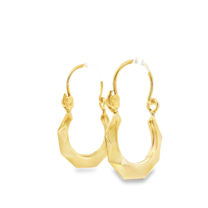 10K YG Hoop Earrings
