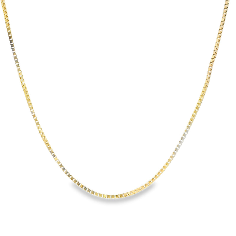 14K YG Box Chain 20