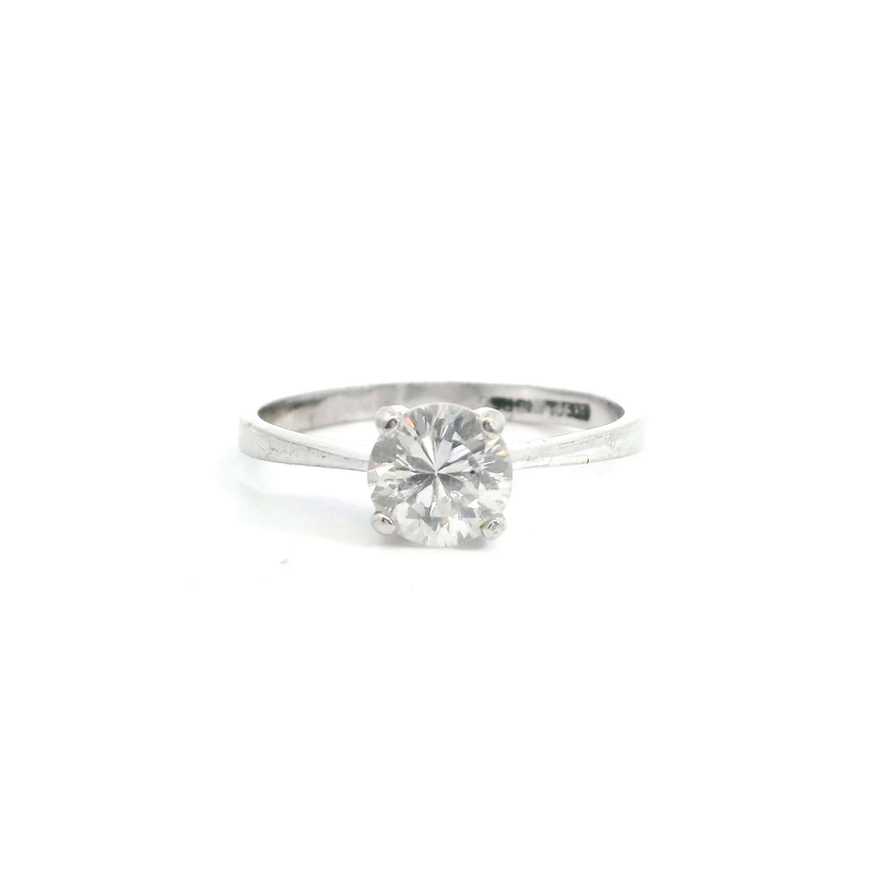 Sterling Silver Solitaire CZ Ring Size