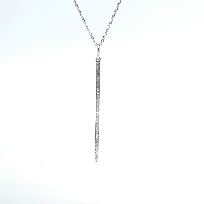 14K WG Diamond Pendant