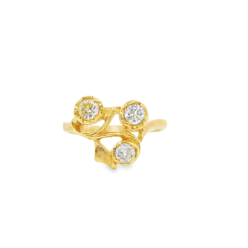 14K YG Diamond Ring