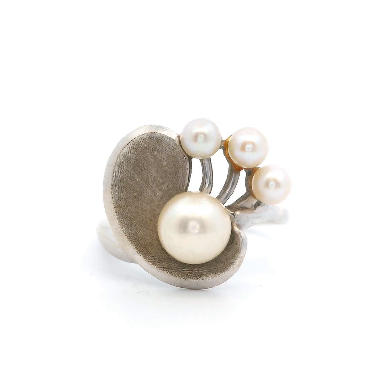 14K WG Pearl Ring
