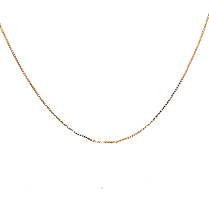 14K YG Box Chain 20