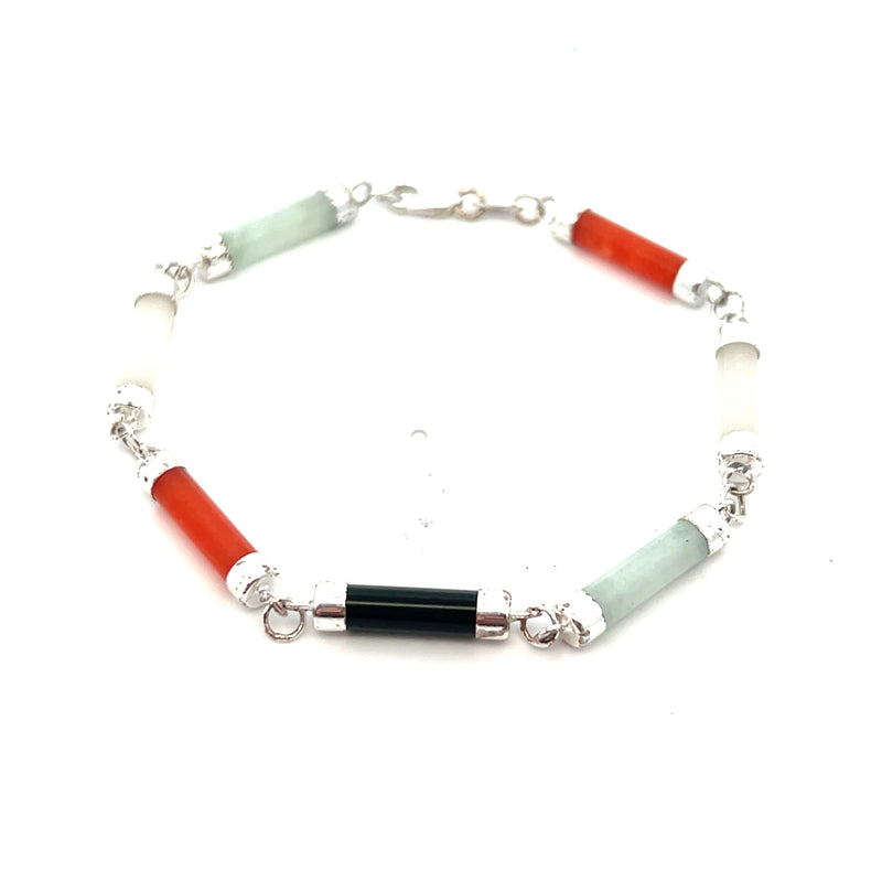 Sterling Silver Gemstone Bracelet