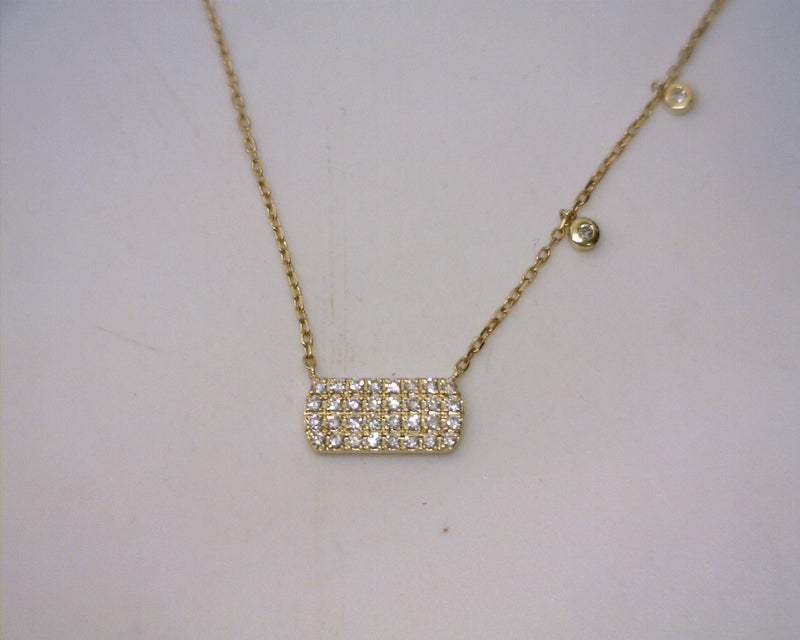 14K YG Diamond Necklace