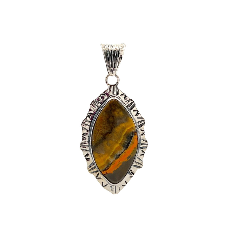 Sterling Silver Bumblebee Jasper Pendant