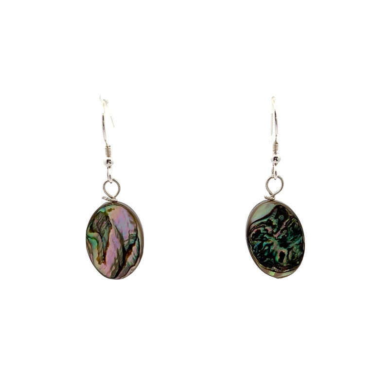 Sterling Silver Abalone Earrings