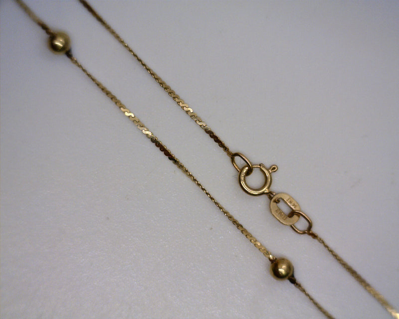 14K YG Bracelet with Beads 7