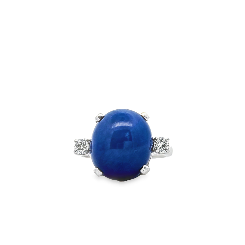 14K WG Linde Star Sapphire & D