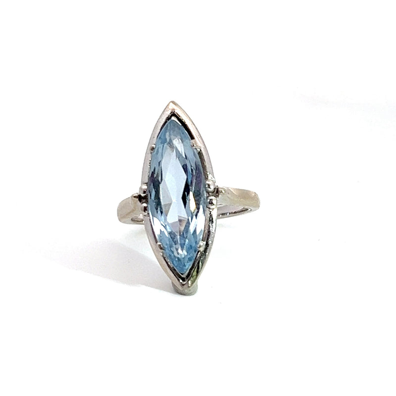 14K WG Synthetic Spinel Ring