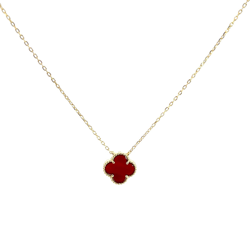 Gold Plated Carnelian Necklace
