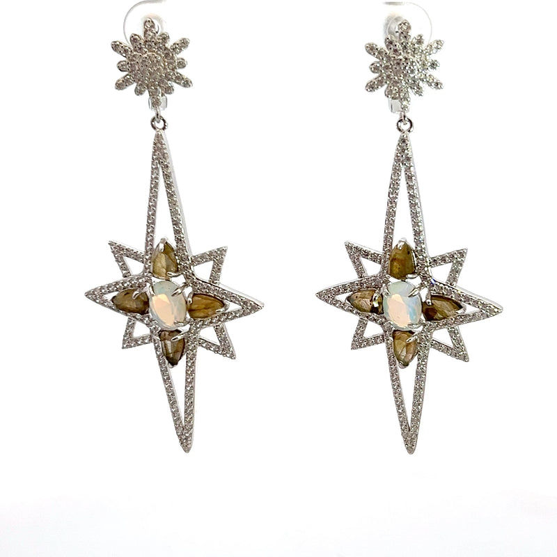 Sterling Silver Gemstone Earrings
