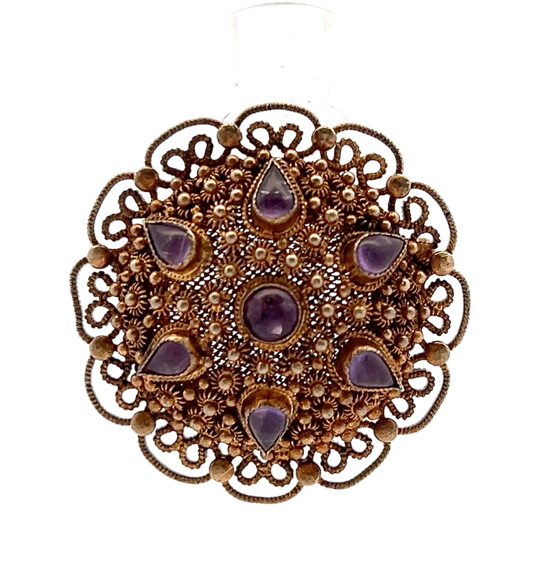 Gold Plated Sterling Silver Am