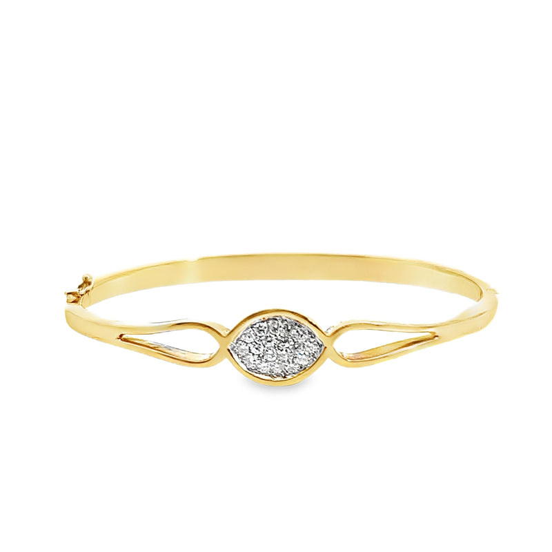 14K YELLOW GOLD DIAMOND BRACELET