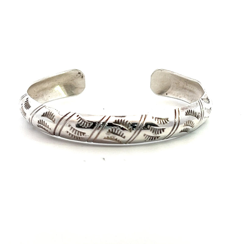 Sterling Silver Navajo Tracy Bangle Bracelet