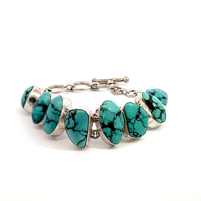 Sterling Silver Turquoise Bracelet