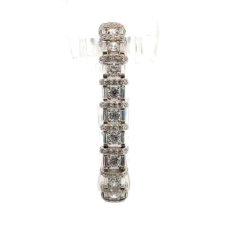 Sterling Silver CZ Tannis Bracelet 7