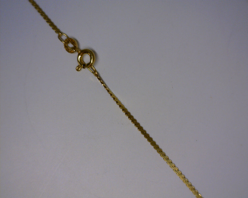 14K YELLOW GOLD SERPENTINE STY