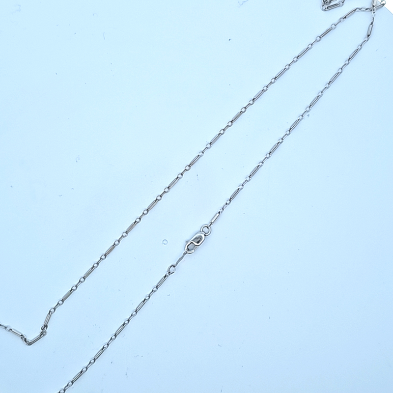 14K WG Link Chain 18