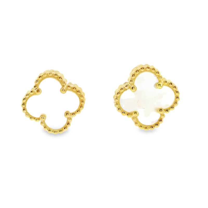 Gold Plated Mother of Pearl Earrings