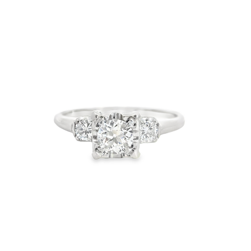 18K WG Diamond Engagement Ring