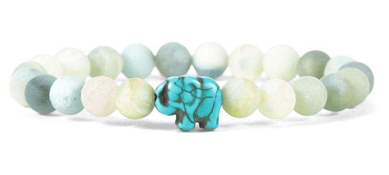 Elephant Tracking Bracelet in Sky Stone