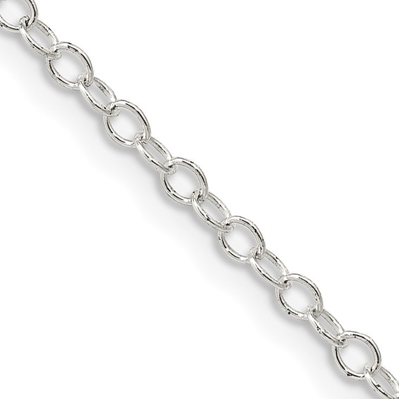 Sterling Silver 2.25mm Oval Ca