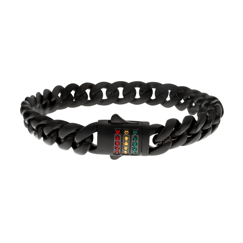 Matte Black Miami Cuban Bracelet