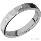 Palladium Silver 4mm flat rock