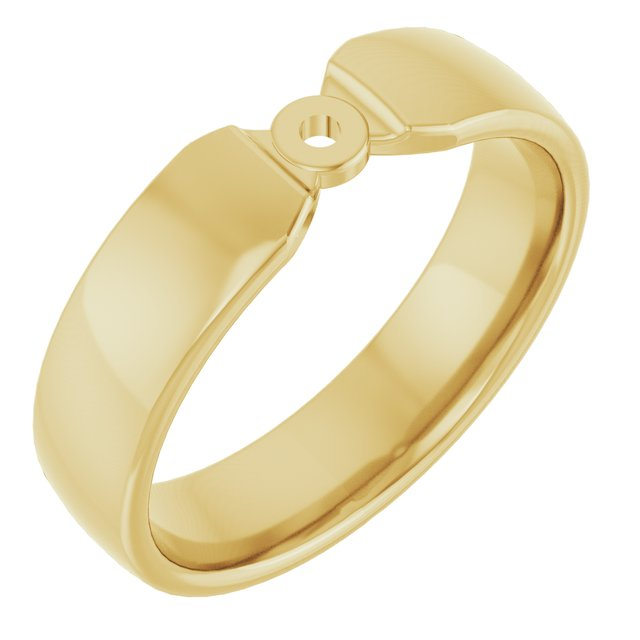 14K YG 5MM Setting