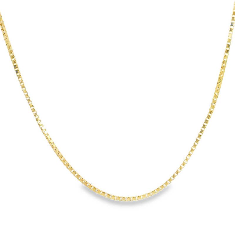 14K YG Box Chain 21
