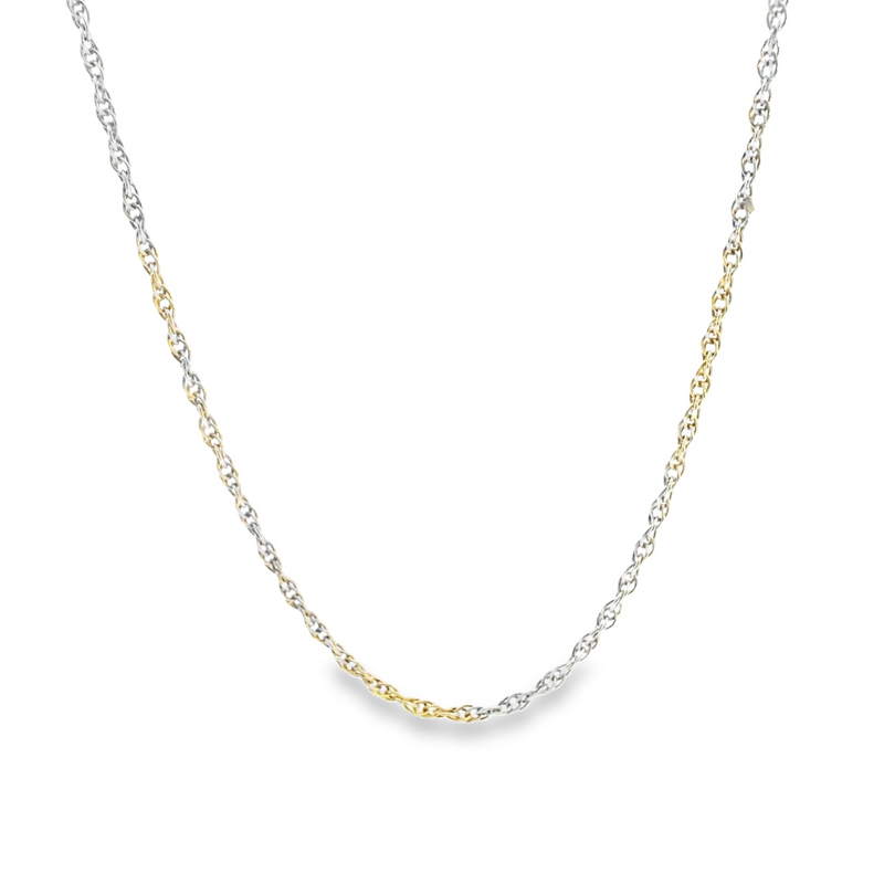 Sterling Silver Loose Rope Chain 19