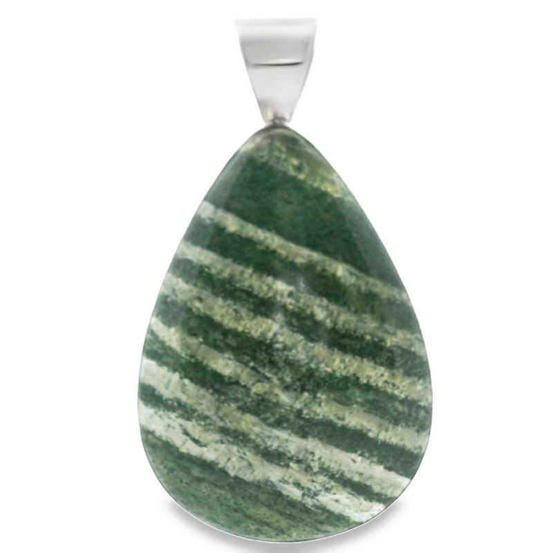 Sterling Silver Zebra Jasper Pendant