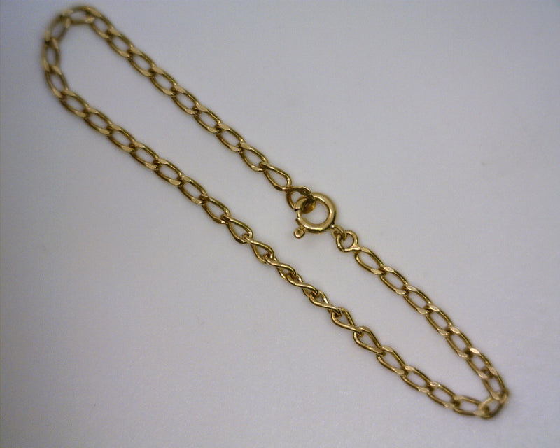 18K YG Link Bracelet 3.9G 6.75