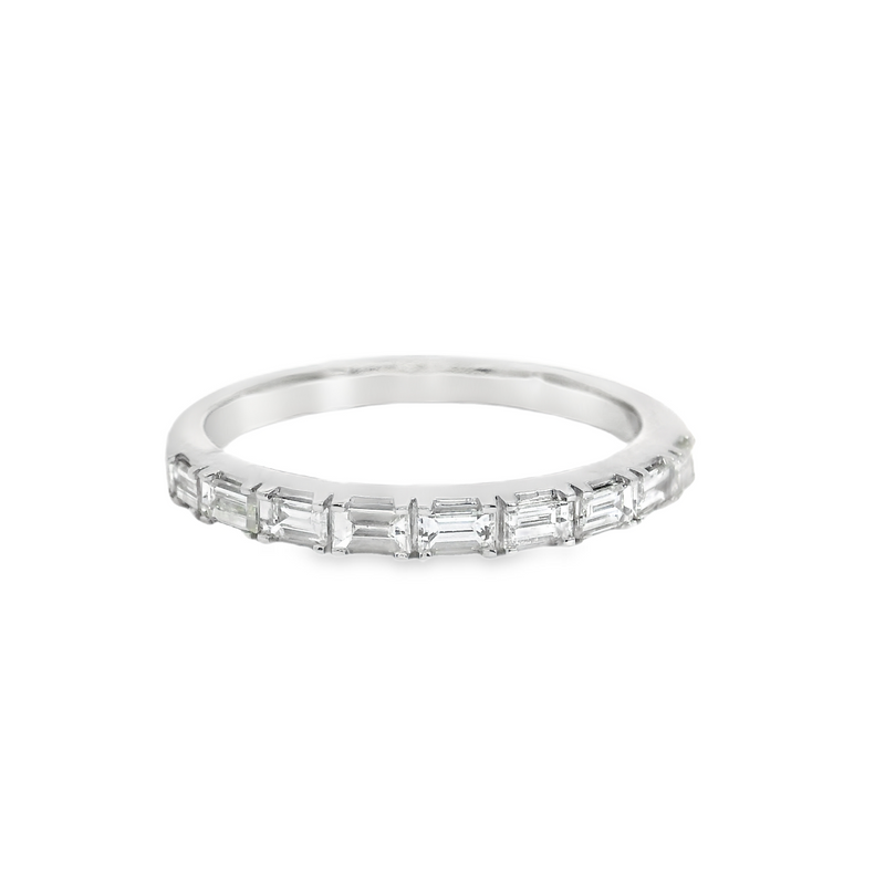 14K WG Baguette Cut Diamond Band