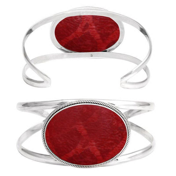 Sterling Silver Bracelet With Coral