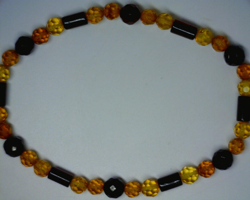 PLASTIC AMBER STRETCH BRACELET