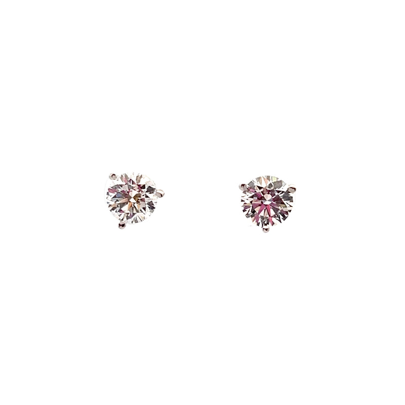 14K WG Lab Grown Diamond Studs 4.16 CT TW